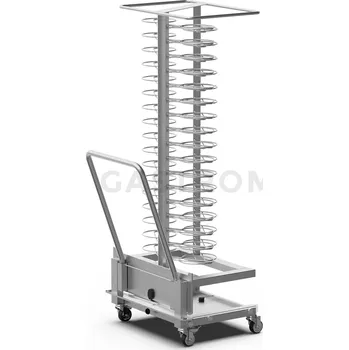 Servírovací stolek Nerezový vozík pro regeneraci k pecím CHEFLUX BIG 1/1 na 51 talířů | UNOX, QUICK.Plate