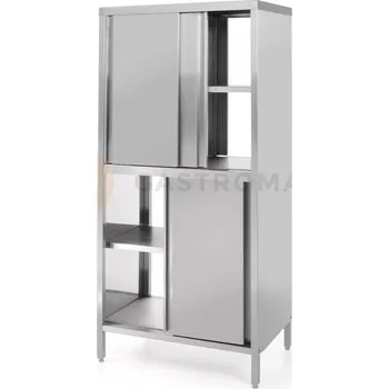 Zahradní skříň Průchozí skříňka s posuvnými dveřmi - montovaná, 800x500x1800 mm | HENDI, Kitchen Line