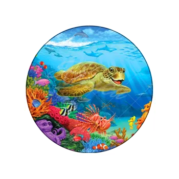 Jedlá dekorace na dort MOŘE 3, VARIANTA Jedlý papír 1272