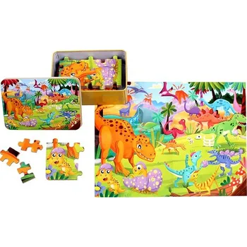 Puzzle Merco Puzzle Dinosaurus 100 dílků, multipack 2 balení