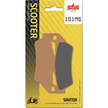 Brzda pro motocykl Přední brzdové destičky SBS MBK 300 Kilibre 2003 - 2008 směs MS