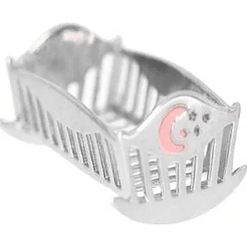 Kolébka pro miminko Stříbrná kolébka pro holčičku, peřinka s rytinou Kolébka: bez rytiny