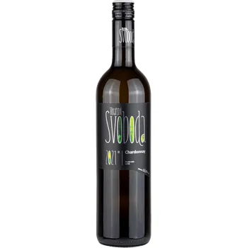 Víno Chardonnay 2021, pozdní sběr, Vinařství Svoboda, suché