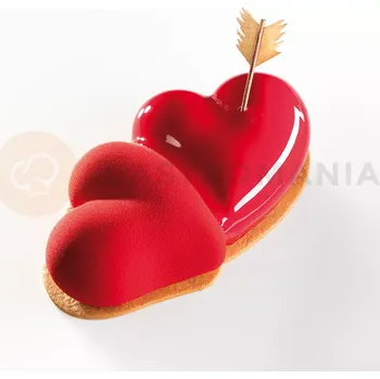 Kuchyňská sůl Silikonová forma na 3D dezert s vykrajovátkem - srdce - 250x140x60 mm, 1200 ml - KE049S | PAVONI, Beloved