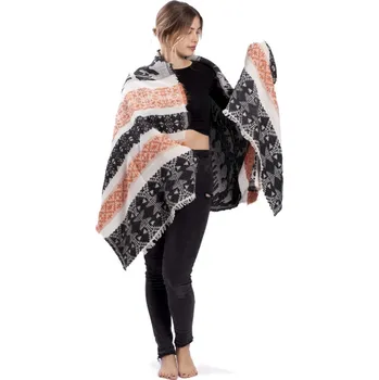 Šála Šála NATUR oranžovo-černá I.