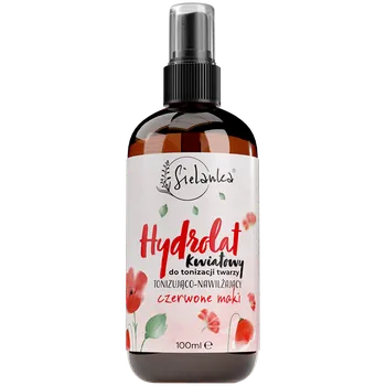 Přípravek na čištění pleti a oči Sielanka Červené Máky květový tonizující a hydratační pleťový hydrolát, 100 ml