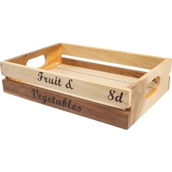 T&G WoodWare Přepravka F&V BAROQUE, rustikální akát, St|TaG WoodWare