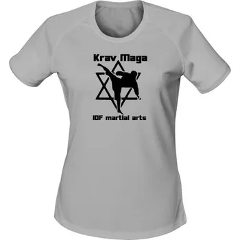 Dámské tričko Funkční dámské tričko Krav Maga IDF martial arts - světle šedá