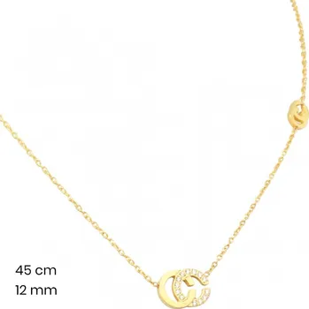 Řetízek Zlatnictví Helios Zlacený náhrdelník Chirurgická ocel