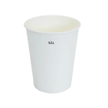 Jednorázové nádobí Kelímek papírový 0,3l bílý 50ks
