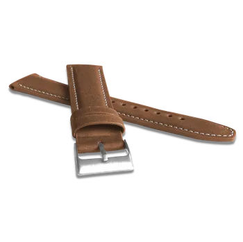 Řemínek na hodinky Hnědý kožený řemínek LAVVU Classic Top Grain LSKUE Šířka řemínku: 24mm