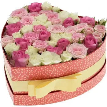 Dárková krabička Krabička květin LOVELY LETICIE červená 19x9cm