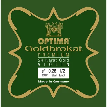 Struna pro kytaru a smyčcový nástroj Optima Struny pro housle Goldbrokat Premium 24 Karat GoldE 0,28 K x-hart 31092