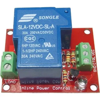 Síťový kabel Modul relé 1x, napájení 12V, kontakt 230V/16A