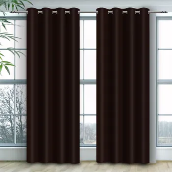 Liburgia Hnědý Závěs na Kroužcích (Z)