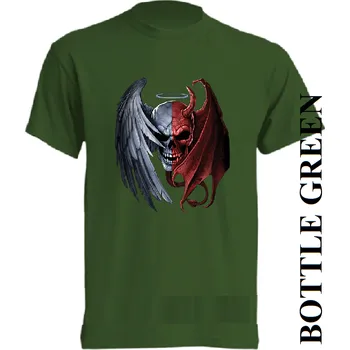 detske-levne-bavlnene-tricko-potisk-andel-dabel Barva: Bottle green - lahvově zelená, velikost: 152