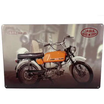 Plechová cedule JAWA Plechová cedule Jawa - MUSTANG TYP 23 29 x 19 cm