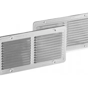 Větrací mřížka Dakota ventilační mřížka hranatá Al stříbrná 235 x 235 mm | cena za ks