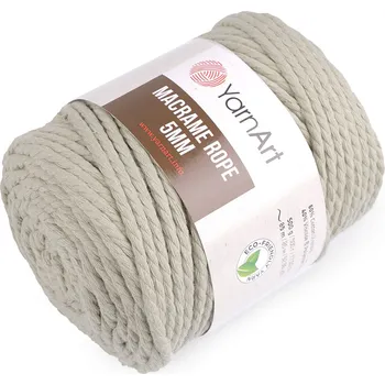 Příze Pletací příze Macrame Rope Ø5 mm 500 g rozčesávací