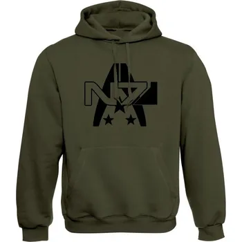 Pánská móda Mikina s kapucí N7 Alliance Military - olivová