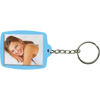 FANDY Klíčenka s fotkou, světle modrá