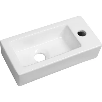 ZOE keramické umývátko 37x18 cm, otvor pro baterii vpravo