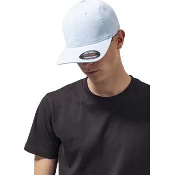 Kšiltovka Jemně sepraná bavlněná kšiltovka Flexfit Dad Cap Barva: modrá světlá, Velikost: L/XL