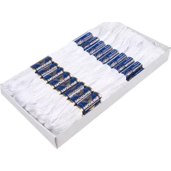 Příze Příze vyšívací Mouline DMN, barva Bílá