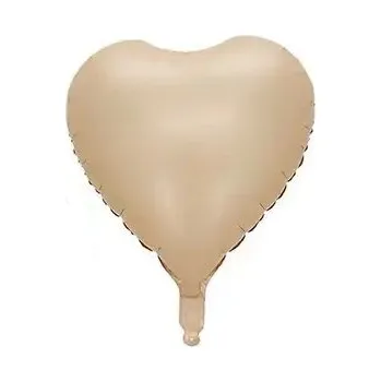 Party dekorace Balónek srdce cappuccino 42 cm la griseo chb89040