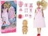 Panenka LEAN Toys Anlily těhotná panenka v růžových šatech