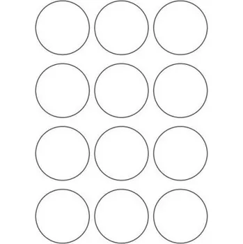 Speciální papír Etikety PRINT kruh průměr 60 mm bílé fotomatné (100xA4)