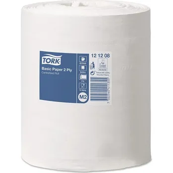 Papírový ručník 121208 Ručník papírový v roli Tork Universal Wiper 320, 2 vrstvy, bílý, 1x6 rolí, 135m, recykl, M2