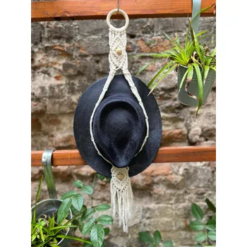 Klobouk Držák na klobouky Boho styl - Na jeden klobouk Hnědá