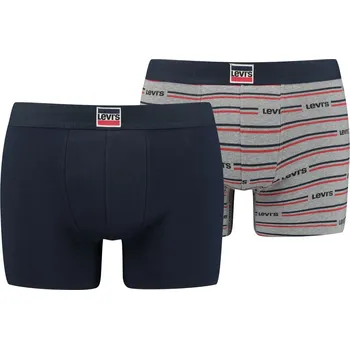 Boxerky Levi's® BOXER BRIEF 2 PACK - Boxerky 2 kusy 37149-0754 Modrá L