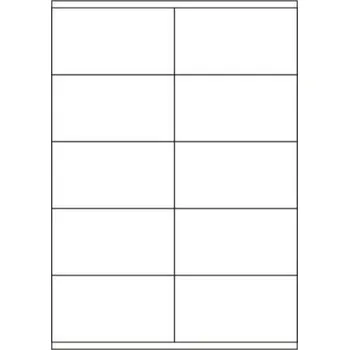 Samolepící etiketa Etikety PRINT 105x57 mm (100xA4) - bílý metalický papír