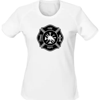 Dámské tričko Dámské funkční tričko FIRE DEPT - bílá