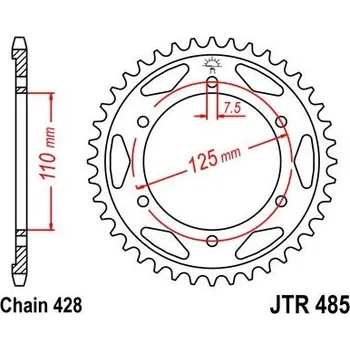 Řetězová sada pro motocykl Jt sprockets JTR 485-46 Gilera