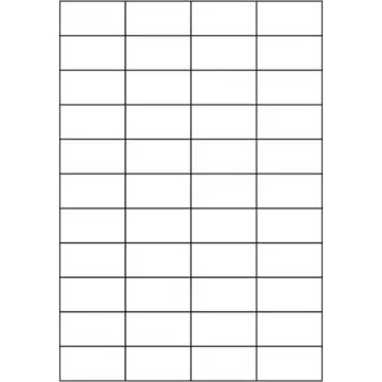 Speciální papír Etikety PRINT 48,5x25,4 mm bílé pololesklé 250 g/m2 (50xA4), 44 etiket na archu