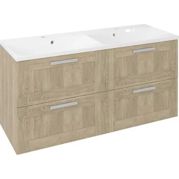 Nábytek AMIA dvojumyvadlová skříňka 119x60x45cm, dub Texas