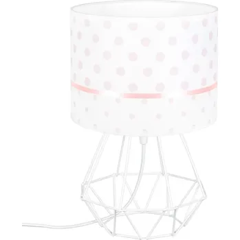 Lampička ELIS DESIGN Dětská stolní lampa - Růžové puntíky