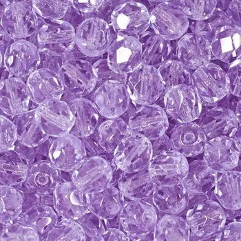 Dětské navlékací korálky Manumi české broušené korálky 6 mm Alexandrite