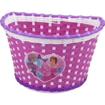 Košík na láhev Dětský košík na řídítka Dívčí růžovo-bílo-fialová