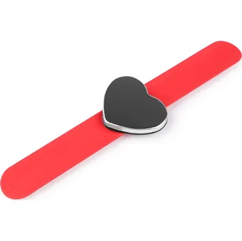 Magnetický jehelníček na ruku samonavíjecí - srdce, obdélník, barva 2 červená srdce