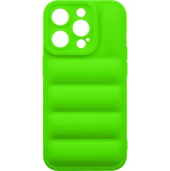 Pouzdro na mobilní telefon Kryt OBAL:ME Puffy pro Apple iPhone 15 Pro - gumový - zelený