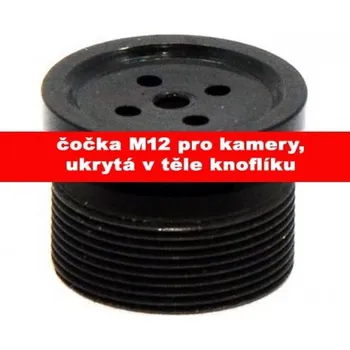 Zabezpečení domácnosti 6mm dirková čočka - objektiv ukrytá v knoflíku pro IP kamery, skrytá montáž