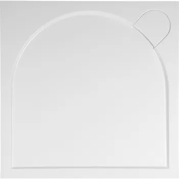 Sprchová vanička LARCA sprchová vanička z litého mramoru, čtverec, 100x100x3cm