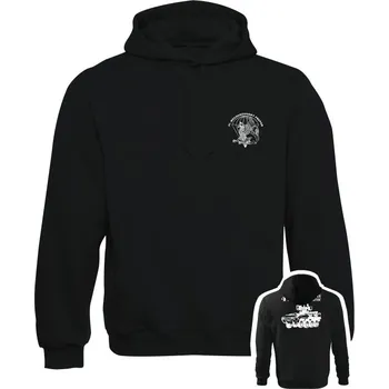 Pánská mikina Mikina s kapucí 41. mechanizovaný prapor - PANDUR - černá