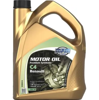 Motorový olej Motorový olej MPM Premium Synthetic ACEA C4 RE 5W30 5L 05005C4