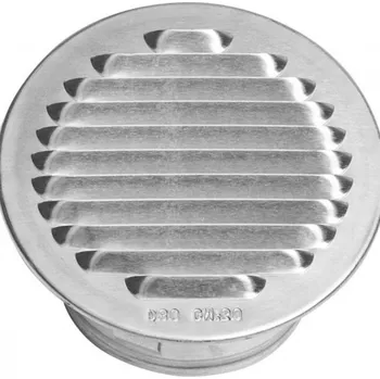 Větrací mřížka Dakota Ventilační mřížka kulatá hliníková stříbrná 80 mm 102 mm | cena za ks
