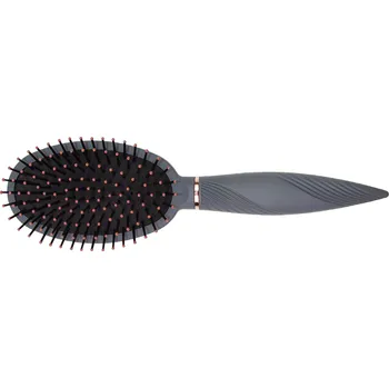 kartáč na vlasy Šedý oválný kartáč na vlasy Leedi Brush